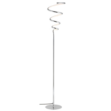 Scribble 60.5" Modern Dimmable Metal Integrated LED Floor Lamp - JONATHAN Y